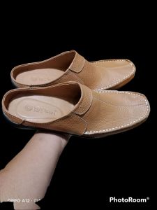 sendal selop bustong model simple dan tredy full kulit