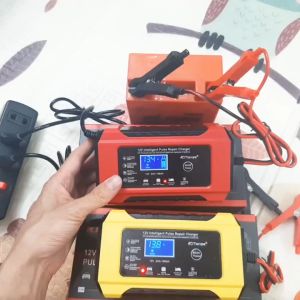 [MÀU VÀNG] Bình điện ắc quy  Sạc bình ắc quy 12v TIANYE từ 4Ah-100Ah có chức năng phục hồi acquy bằng khử sunfat thông minh tự ngắt khi đầy chống ngược cực Sạc acquy xe máy acquy ô tô máy nạp bình ắc quy sạc bình ắc quy