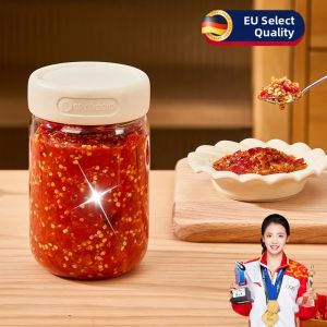 DUANYUN | High Borosilicate Glass Sealant Jar for Chili and Garlic Sauces
