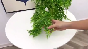 1 PCS Artificial Hanging Ferns: Durable & Non-Fading Outdoor Decor