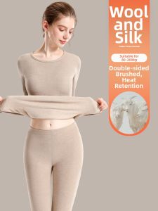 MsPai | Thermal Insulation Warmth Silk Wool Underwear Set