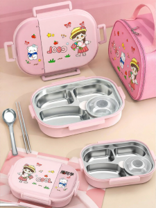 WANGLIMIAO | Stainless Steel Thermal Lunch Box Student