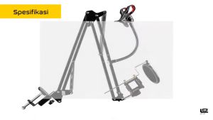 Professional Stand Holder Microphone Condenser 360 Lazypod dengan Clamp Smartphone