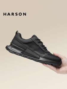 HASEN | Summer Breathable Black Samurai Mens Shoes
