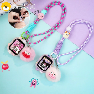 Đồ Chơi Thú Nhồi Bông Hoạt Hình Cho Đồng Hồ Điện Thoại Trẻ Em Mi Rabbit Dây Đeo Cổ Tay Hoạt Hình Vỏ Bảo Vệ MiXiaomi Watch