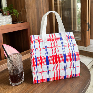 กระเป๋าเก็บความเย็นคุณภาพสูง พร้อมบาร์บีคิว ผลิตจากผ้าไม่ถักทอ บรรจุภัณฑ์ฟอยล์อะลูมิเนียม สามารถปรับแต่งโลโก้ได้ กระเป๋าส่งของ