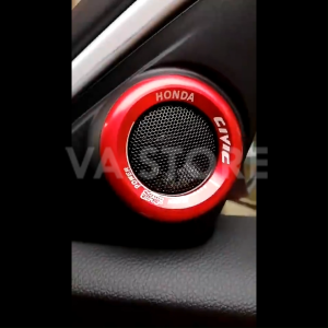 Honda Civic X Side A Pillar Tweeter Speaker Ring Trim Cover Aluminum Fit For Civic FC (2016 - 2021) VA Store Accessories