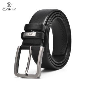 OKIMY Mens Belt Business Leisure Belt Split Cowhide Waist Belt Business Pant Belt Stylish Simple Nice Waistband Durable Belt