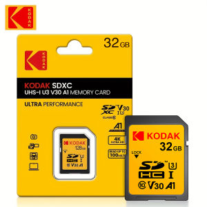 Kodak | Kodak Professional SD Memory Card 32GB SDHC Card 128GB 64GB SDXC SD Card Compatible with Canon Camera EOS rebel R100 M50 nikon