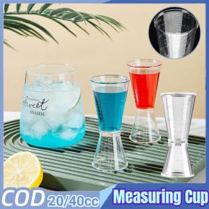 20/40cc Plastic Double-ended Measuring Cup Plastic Cocktail Cupss Shaker Bartending Double-head