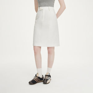 Van Slann Womens High Waist Midi Dress Autumn 2024 New Style Simple Matching Straight Leg Half Length Skirt