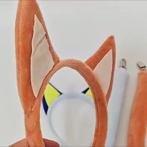 Cute Plush Dog Ear Hair Hoop Shepherd Character Headband Fashion Costume Accessory for Kids Halloween Dress Up Party Event