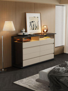 Italian Minimalist Password Lock Six-Drawer Storage Cabinet