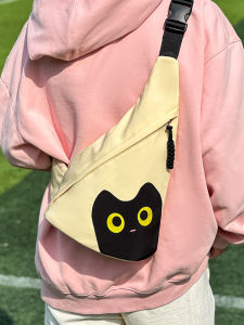 Fashion Sports Chest Bag for Women Fancy Niche Style Lightweight Crossbody Bag Multi-Functional Large Capacity Shoulder Cycling Shoulder Bag for Women