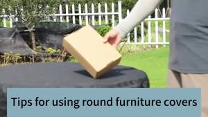 1pc Round Patio Furniture Covers Waterproof Outdoor Furniture Set Covers For Patio Table Garden Round Table Dining Cover