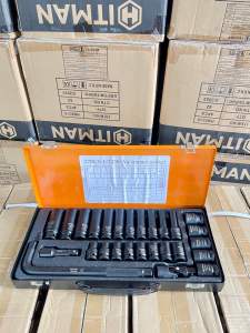 Bộ đồ nghê 1/2 dùng bắn súng và dùng tay sữa chữa ô tô xe máy 27 chi tiết. Chất liệu crv 42 cái cấp siêu bền siêu cứng cáp.-8678