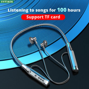 100 Hours Play Music Earphone: Neck-Mounted Bluetooth & Noise Reduction Headphones