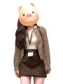 Korean Style Fashionable Knitwear Cardigan Sweater And Mini Skirt Two-Piece Set Women Spring Season Long Sleeve round Neck Polyester Spandex. 