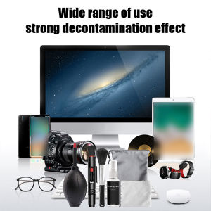 Professional Camera Cleaning Kit with Air Blower Pen & Cloth for DSLR Lens Phone Laptop & Electronic Devices