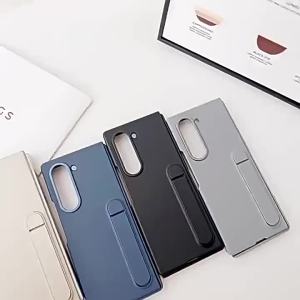 szhaiyu | For Samsung Galaxy Z Fold 8 Ultra Z Fold 8 7 6 5 4 3 Matte Skin Feel Kickstand Case With Tempered Glass Protect Film Full Cover