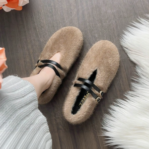 MIFEI | New Design Soft Soled Faux Fur Slippers Size 41-43