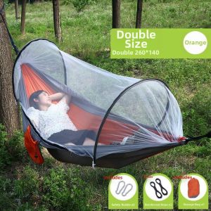 Anti-Tip Quick Setup Insect-Proof Double Hammock