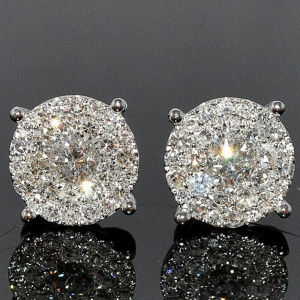 Huitan Modern Womens Stud Earrings Simple Stylish Design Wedding Engagement Fashion Accessories Fancy Gift Brilliant CZ Jewelry
