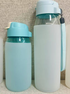 Blue Silicone Cup Sleeve 550ml-750ml Lightweight Portable Non-Slip Heat Insulation for Everyone Specialized in Daily Use