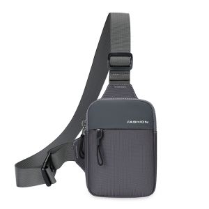 K-style Waterproof Nylon Mini Chest Bag Multi-Functional Shoulder Messenger Bag Fashion Single Layer Mobile Phone Bag Sports Small Bag