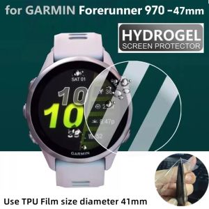 Hydrogel Screen Protector For GARMIN Forerunner 970/Forerunner 570 47mm 42mm Smartwatch TPU HD Self-Healing Soft Protective Film