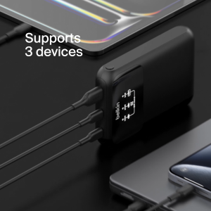 Pin sạc dự phòng Belkin Polymer Pocket Power 20000 mAh sạc nhanh 65w PD màn hình hiển thị pin