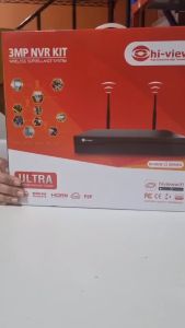 Hi-view ชุดกล้องวงจรปิดไร้สาย HW-3308KIT304M-H3 ความคมชัด 3MP มีไมค์ บันทึกเสียงได้ 1 ชุด มี 8 ตัว