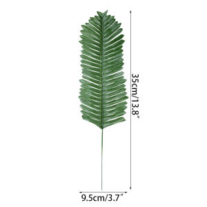 10/20pcs Green Artificial Plants Palm Leaves Simulation Leaf For Jungle Birthday Wedding Party Home Decor DIY Flower Arrangement
