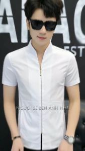 Áo sơ mi nam Áo sơ mi cộc tay chất liệu Poplin siêu mát.Thiết kế độc đáo đuôi tôm khóa kéo tạo nên vẻ sang trọng cho chiếc áo. Đặc tính không nhăn không nhàu không phai màu co giãn nhẹ. N19