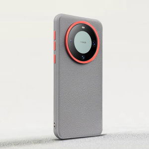 Fancy Magnetic Suction Leather Phone Case for Huawei Mate60 pro Full Cover Business Style Mens Model Compatible Light Luxury Sensation Curved Screen