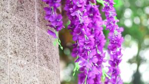 [Harga Termurah] 110cm/potong Bunga Wisteria Palsu Buatan Rotan Gantung Tali Pesta Keluarga Pernikahan