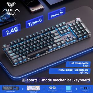 AULA | Mechanical Tri-mode Gaming Keyboard and Mouse Set 108-Key