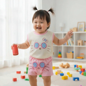 Bộ Ba Lỗ Cho Bé Vải Thun Borip 3-12kg In Hình Động Vật Đồ Bộ Mặc Nhà Đi Chơi Siêu Mát Mềm
