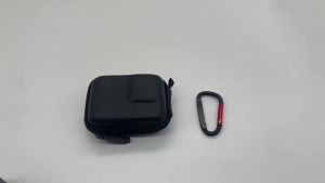  ﻿ Half Open Storage Bag for GoPro Hero 13 12 11 10 9 8 7 DJI Osmo Action 6 5Pro 4 3 Insta360 AcePro With Buckle Carabiner