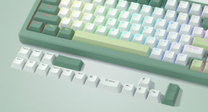 WOMIER ฝาคีย์ที่กำหนดเองปุ่มกด PBT แบบยิงคู่สำหรับ60% 65% 75% 100% Gateron Cherry MX Gamer 140คีย์คีย์บอร์ดแบบกลไก