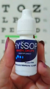 Hyssop Mineral Eye Drops (15ml) | 100% Authentic Original Eye Care High Grade Mineral COD