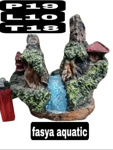 Rumah Tebing hiasan Aquarium/Aquascape/Dekorasi (P.19.L.10.T.18)