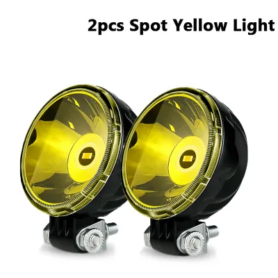 NLpearl 2pcs 3 Inch Led Work Light Spotlight 4x4 Offroad For Motorcycle Car ATV Race Dirt Bike Pickup Truck Boat Round Fog Light