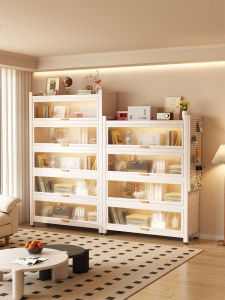 SAMEDREAM | Simple Dustproof Steel Bookshelf with Doors