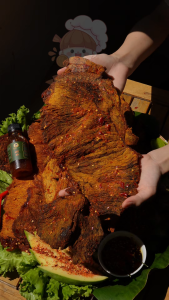 Khô Bò Miếng TO ( Không  vụn )  SileKhoTasty Hũ Vuông Nhỏ 500G/