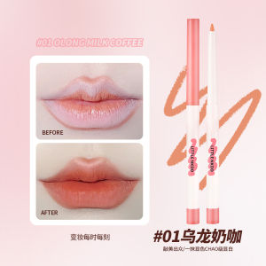 Waterproof Lip Liner Long-Lasting Genuine Goods Fog Pen Double-Headed Fog Surface Lipstick Pen Hook Line Waterproof Sweat-Proof Toot Lips Nude Color