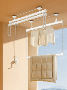 MINGZHI | Hand Crank Fixed Manual Lifting Clothes Drying Rack