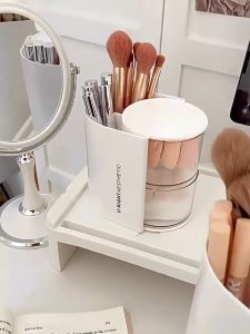 Makeup Storage Box Jewellery Accessories Multi Layer Rotating Storage Desktop Dust Finishing Multifunctional Storage box