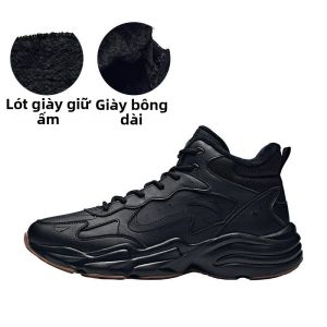 ANTA | Giày Boots Cao Cổ Lót Lông Nhau Trượt Cho Nam Mùa Đông
