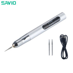 SAVIO Cordless Rotary Tool Kit Woodworking Engraving Pen DIY For Jewelry Metal Glass Mini Wireless Drill USB Rechargeable